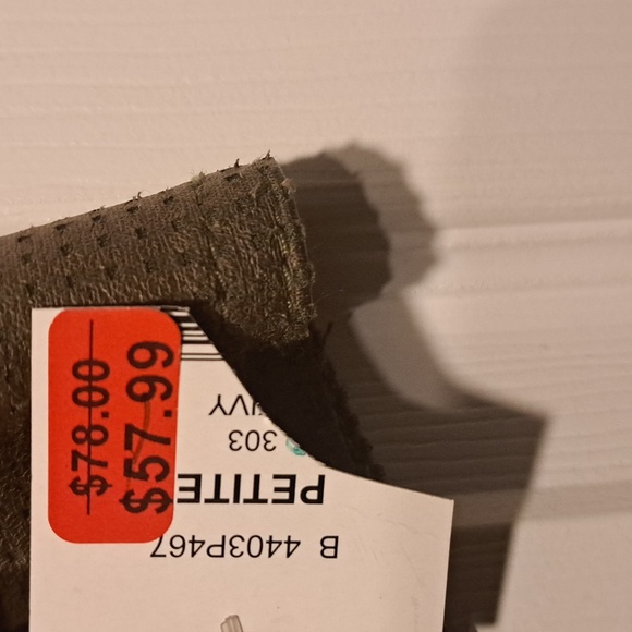 NWT Tanjay size 6  Three button navy green faux Woman's jacket 👌 - Picture 4 of 12